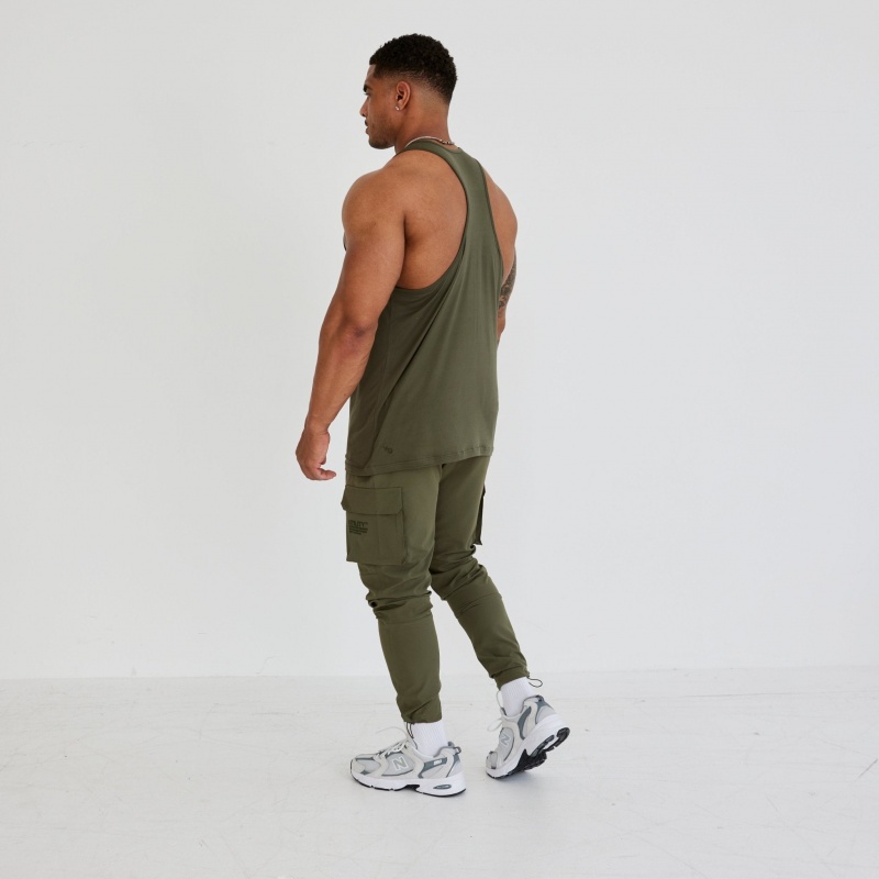 Vanquish Fitness Utility V3 Khaki Tank Khaki | OCAS93175