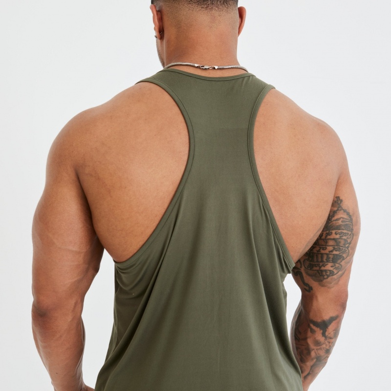 Vanquish Fitness Utility V3 Khaki Tank Khaki | OCAS93175