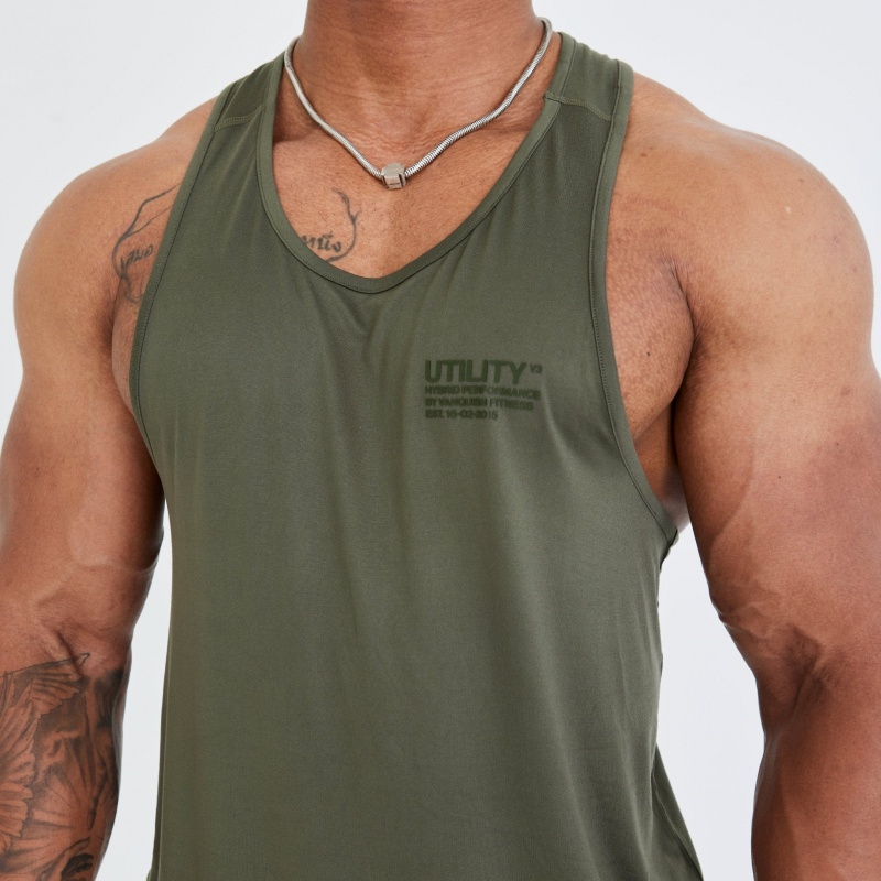 Vanquish Fitness Utility V3 Khaki Tank Khaki | OCAS93175