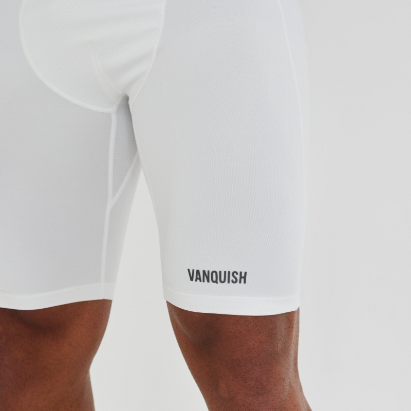 Vanquish Fitness Utility White Base Layer Shorts White | IFNG10485