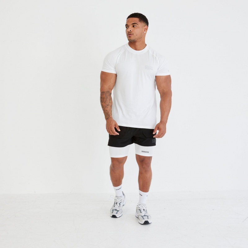 Vanquish Fitness Utility White Base Layer Shorts White | IFNG10485