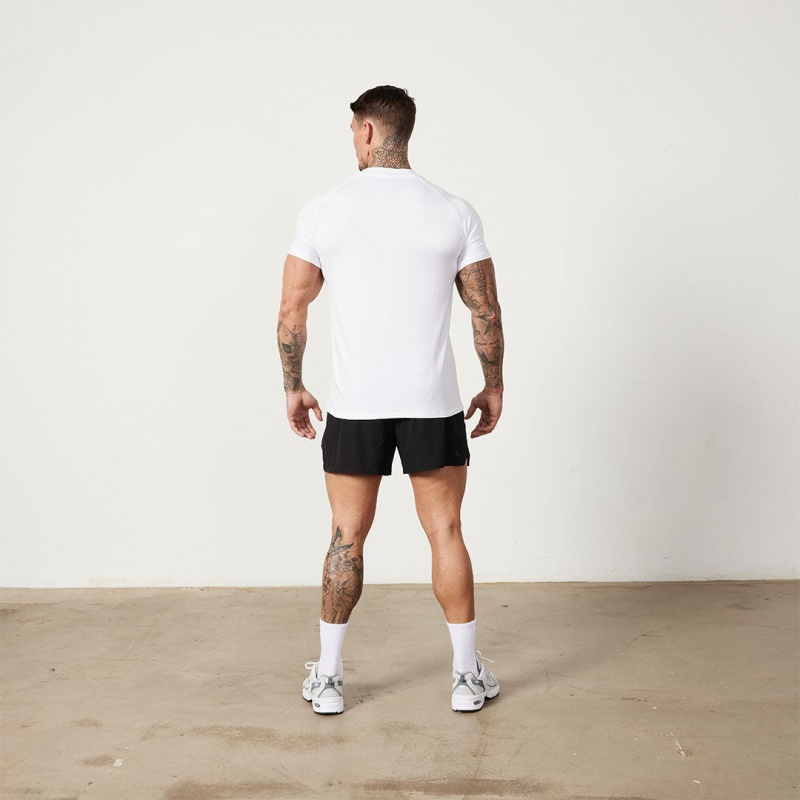 Vanquish Fitness Utility White T Shirt White | OAKQ53672