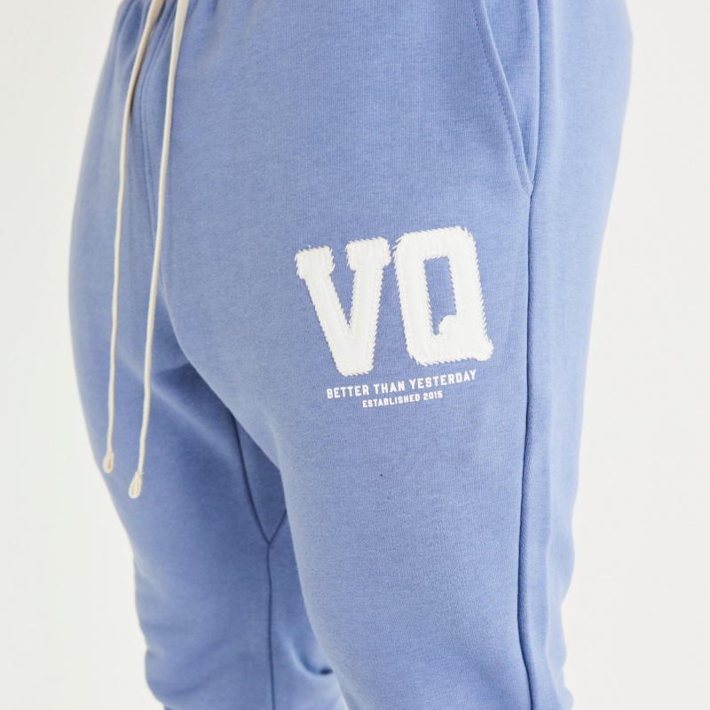 Vanquish Fitness Washed Blue Varsity Tapered Sweatpants Washed Blue | JBEY62930